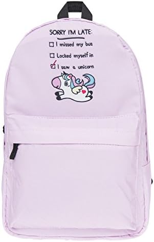 Unisex Boys And Girls Backpack For School And Travel, Rucksack For Plane Cabin Luggage, With Beautiful Unicorn Design (Pink)