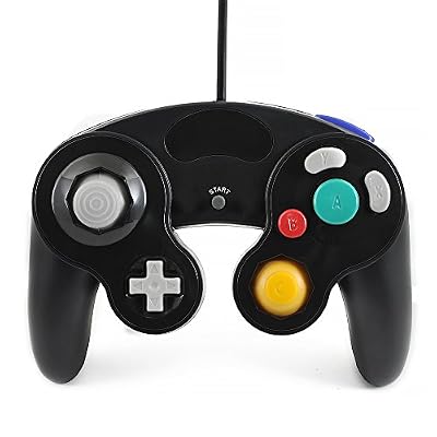 QUMOX JOYPAD GAMEPAD classique MANETTE contrôleur POUR NINTENDO GAMECUBE GC & Wii Noir