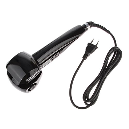 Lukis Curling Maschine Keramik Roller Lockenstab Curler Lockendreher LCD Automatischer Lockenwickler mit Euro-Stecker (Schwarz) - 7