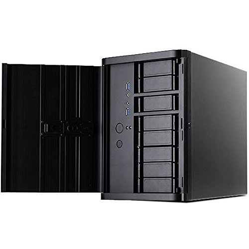 SilverStone SST-DS380 – Case Storage Mini-ITX Computer-Gehäuse mit Fronttür, 8x 3.5″ HDD Hot-Swap Einschübe, schwarz - 3