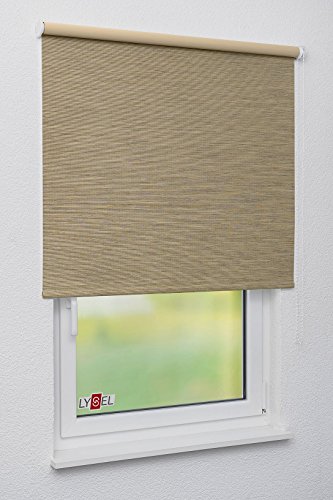 Lysel Rollo Grande S28, (B x H) 120cm x 175cm in braun/Juno black-out nuss