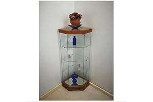 VM ART DESIGN GLASS BY VETRERIA MICELI Vetrina ad Angolo in Stile Etnico Art. VM E 500 T (Ciliegio)
