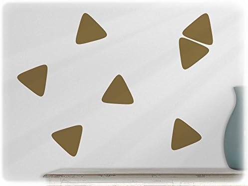 wallfactory - wall decal - 6 great Triangles in gold