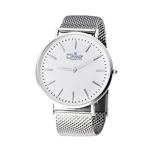 M.Conte Damen-Armbanduhr Analog Quarz Meshband Edelstahl Silber Conte-Unisex Ariete M.Conte Damen-Armbanduhr Analog Quarz Meshband Edelstahl Silber Conte-Unisex Ariete