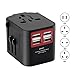 Produktbild TOFU Universal Reise-Adapter 4 USB 3.5A Ausgang Multifunktions Umwandlungsstecker Reiseadapter Reisestecker Netzstecker Universalschalter EU Stecker für Reise Wandern