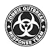 Produktbild (3) Zombie Outbreak Response Team Schwarz Funny Hard Hat/Helmet Stickers