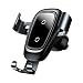 Produktbild LHAO Auto Handyhalterung Auto Wireless Charger Elektronisch Motor Betrieb Fast Charging Extra Stabil Lüftung Drahtloser autoladegeräthalter Kompatibel mit iOS Android und Anderen Qi Phone-Geräten