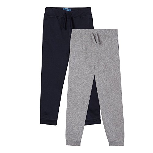 Bluezoo Kids Boys' Set Of Two Navy And Grey Jogging Bottoms Age 11-12