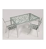  Forja Hispalense Mesa de jardín Bormujos - Grupo 2 - Cobre, Mesa con Medidas de 130x85x76 cm. de Alto.