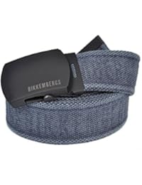 BIKKEMBERGS Cinturón Azul Oscuro L