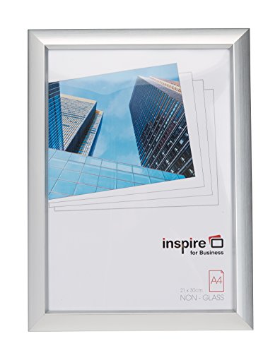 Inspire para la empresa Stanford 21 x 30 cm A4 Fácil Loader Póster de/marco de fotos, color plateado