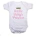Personalised Princess & Crown Girls Baby Grow/Vest Baby Shower Gift Add Any Name