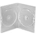 Produktbild Media Replication 1 x Amaray DVD Hülle transparent Doppelseitiger Gesicht auf 14 mm Rückenbreite - 1 Stück