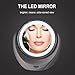 Rantizon Makeup Mirror LED Illuminated Cosmetic Mirror 1X/5X Magnification Double Face 360°Rotation Shaving Mirror for Beauty, Tabletop, Bathroom, Bedroom, Travel Mirror with Stand, Double Sided