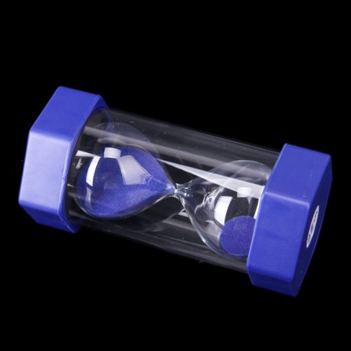 SODIAL(R) Sicherheit Fashion Sanduhr 5 Minuten Sand Timer-Blau - 4