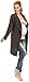 Happy Mama Women's Maternity Waterfall Cardigan Cable Knit Coat Long Wrap 326p (Graphite, ONE SIZE UK 8/10/12)