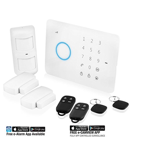 Eminent EM8610 Starter kit per sistema di allarme wireless su cellulari, controllato da smartphone, Bianco