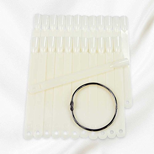 OCIBEL - Manicure & Nail Art - 24 Nails, Natural Shades Colour Chart - Keychain