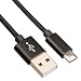 Produktbild Onoper USB 3.1 Type C Kabel Geflochtene Ladekabel Datenkabel für LG G5 / Lite / G5 SE, Google Nexus 5X, Microsoft Lumia 950 / 950XL, Huawei P9 / plus , Nexus 6p, Oneplus 2, HTC 10, Nokia N1 Tablet (1M Schwarz)