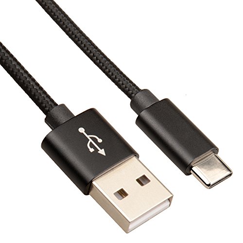 Onoper USB 3.1 Type C Kabel Geflochtene Ladekabel Datenkabel für LG G5 / Lite / G5 SE, Google Nexus 5X, Microsoft Lumia 950 / 950XL, Huawei P9 / plus , Nexus 6p, Oneplus 2, HTC 10, Nokia N1 Tablet (1M Schwarz)
