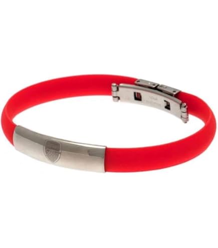 Braccialetto Intrecciato Arsenal F.C. - Merchandise Ufficiale, Colorato, Con Chiusura In Acciaio Inox, Lunghezza 21 Cm, Confezione Regalo - 3