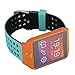 Produktbild 22MM Armband Uhrenarmband Strap für Samsung Gear S3 frontier / S3 Classic / Gear 2 R380 Neo R381 Live R382 / Motorola Moto 360 (2. Generation) 46mm /Pebble Time / LG G Watch W100/W110/Urbane/Fit all 22mm Watchbands (Teal/Black)