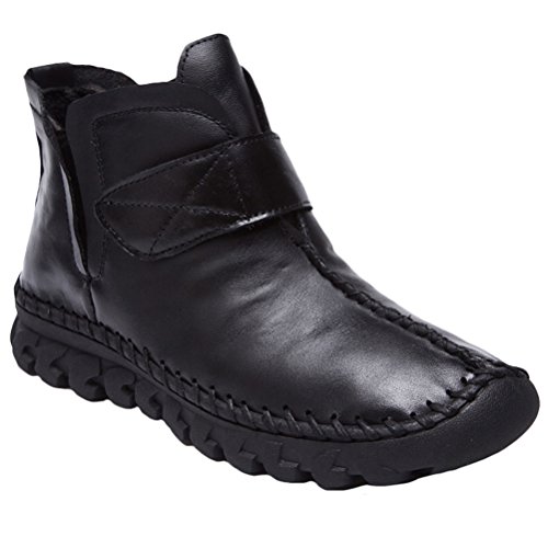 Vogstyle Damen Leisure Retro Stiefel Weiches Leder Leisure retro Stiefeletten
