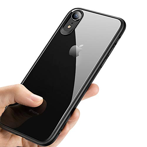 Funda iPhone XR , synmixx Silicona Carcasa iPhone XR Ultra Delgado Shock-Absorción y Anti-Arañazos Silicona TPU Bumper Case para iPhone XR Protectora Caso - Negra
