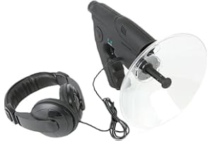 LIUMMRCY Parabolic Microphone Monoculars 8X Long Distance Birds Listening Dish Directional Microphone-Light Pocket Fit, Waterproof and Low Night Vision