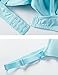 Gratlin Women's Padded Maternity Underwire Nursing Bra with Full Sling Light Blue 36 B