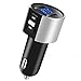 Price comparison product image Vproof Bluetooth FM Transmitter, Wireless In-Car MP3 Player Bluetooth Receiver Stereo Radio Adapter Car Charger with Dual USB Ports 5V/2.4A&1A + Hands-free Calling (Black) (Black)