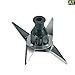 Produktbild Europart 10024079 Messereinsatz Ersatzmesser Messer 4-flügelig für Mixaufsatz z.T. ZK3 Typ 4249 4250 Küchenmaschine Mixer wie Braun 4249641