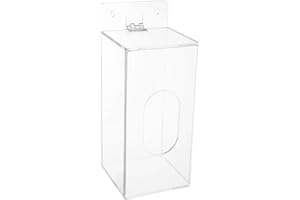 Cabilock Acrylic Wall Mounted Mask and Gloves Dispenser Box Transparent Storage Solution for Gloves Masks and Small Items Space Saving Design for Home Office and Labs