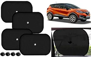 Auto Kite 60 GSM Car Side Window Black Chipkoo Sunshade Curtains 4pcs for - Capture