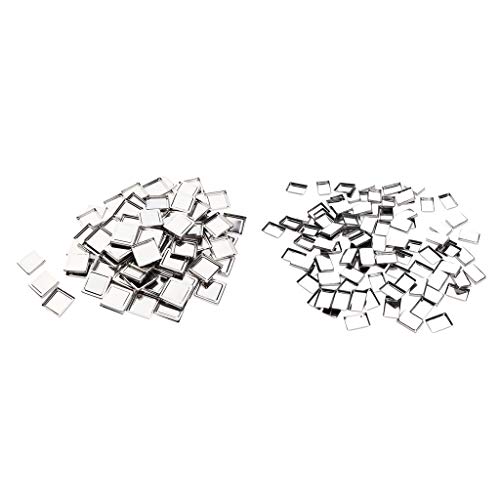 B Baosity 200 Pcs Empty Metal Tin DIY Palette Press Pans For Eyeshadow Pressing Pigments into Magnetic Palettes