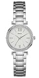 Guess Damen Analog Quarz Uhr mit Edelstahl Armband W0767L1