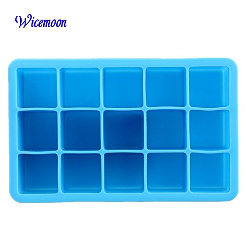 wicemoon Ice Tablett umweltverträglich quadratisch Ice Lattice DIY 15 ladeanschlussdeckel Raster von ICE aus Silikagel Modell blau