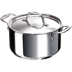 Bekaline 12061264 Chef Faitout + Couvercle en acier inoxydable 26 cm