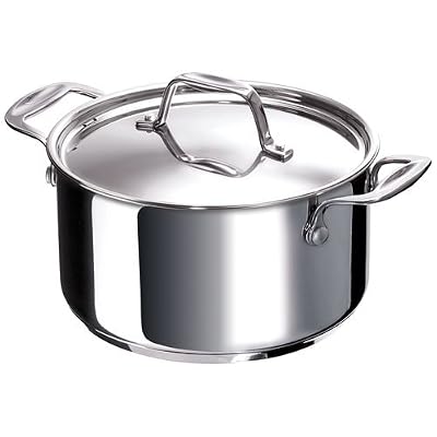 Bekaline 12061264 Chef Faitout + Couvercle en acier inoxydable 26 cm