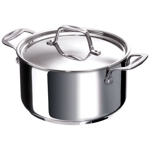 Bekaline 12061264 Chef Faitout + Couvercle en acier inoxydable 26 cm