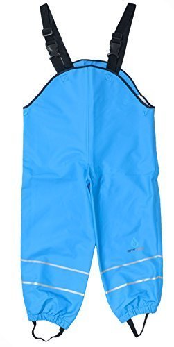 Preisvergleich Produktbild Dry Kids wasserdichte Latzhose, ungefüttert, verschweißten Nähten, reflektierende Streifen, für Kinder ab 3 bis 4, in der Farbe „Blau“