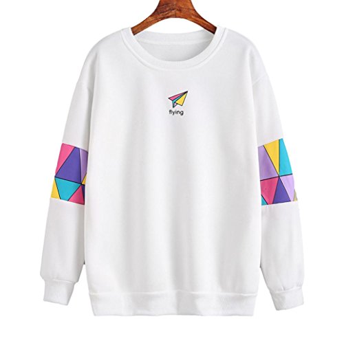 Internet Damen lange Ärmel Brief drucken Sweatshirt Pullover - 2