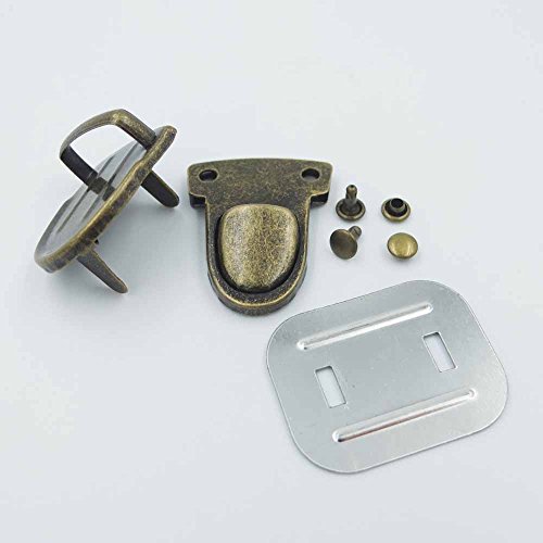 8 pcs 30 mm x 40 mm Verschluss Catch Tuck Lock für Leder Tasche Verschluss Handtasche 3 Farbe wahl bronze