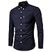 Produktbild Qmber Herren Hemd Slim Fit Comfort Langarm Übergrößen Herren Hemd Business Normal Fit - Langarm Hemden männer Anzug - Hochzeit Freizeit Anzug Arbeit - Herren Hemd Shirt Bluse Top (M, Schwarz)