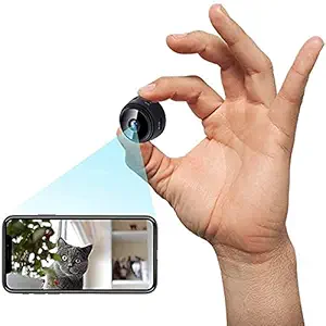 AUSHA Camera with Audio,Wireless WiFi Camera 1080P HD Home Security Cams with Cell Phone App,Portable, IR Night Vision,Motion Detection for Home/Office/Car