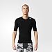 Produktbild Men adidas adidas training short sleeve tight t-shirt black AJ4966