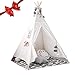 Produktbild Adherevi Kids Tipi-Zelt, Kinder-Indianerzelt Mit Niedlichen Haarbällen Verschönert - Tragbare Versteckspiele Für Kinder Oder Orte, Die Den Anzug Für Indoor Outdoor Urinieren