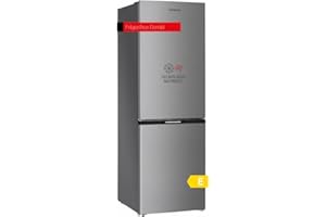 Corbero - Frigorífico Combi No Frost | CCH18024X | 253L | 60x54,5x181 | Luz LED | Crisper | Estantes de Cristal | 40 Db | Inox