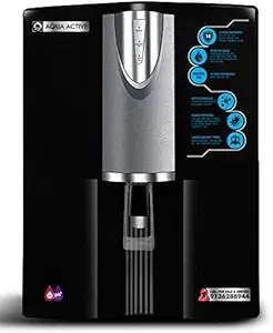 Aqua Active Water Reverse Osmosis Alkaline Water Filtration System ? 10 Stage RO Water Filter with ABS Tank ? 1100 Inline filter ? with Alkaline Filter for Added Essential Minerals ? 100 GPD Pump