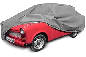 DKMOTO Durable Tarpaulin Car Cover Waterproof Breathable for Trabant